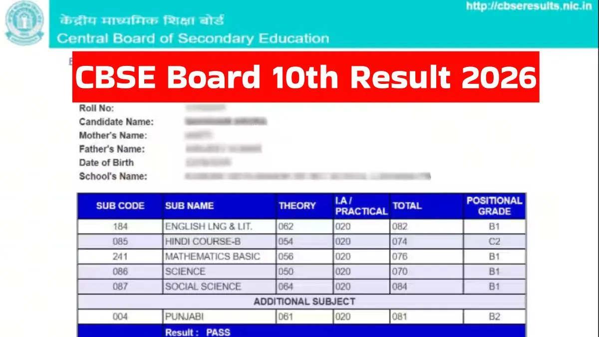 CBSE Board 10th Result 2026